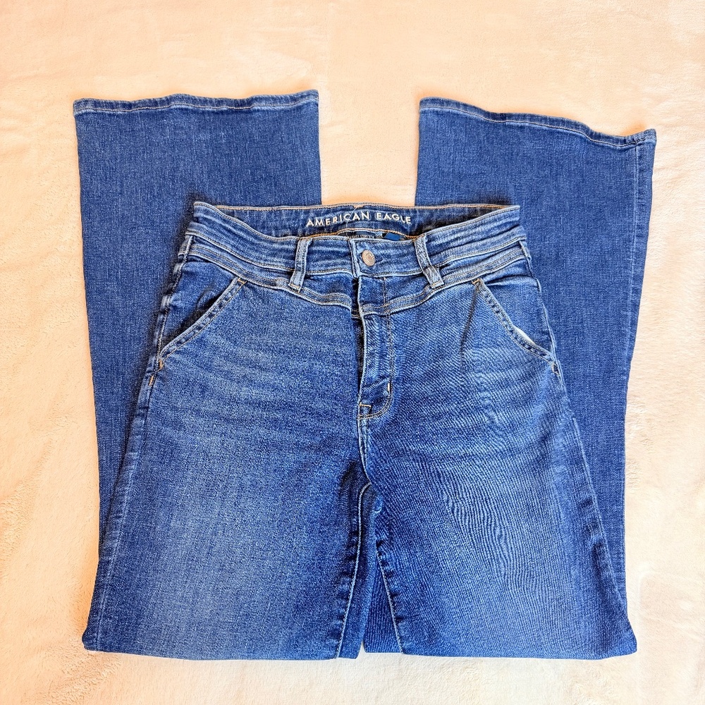 American Eagle Super High Rise Flare Jeans